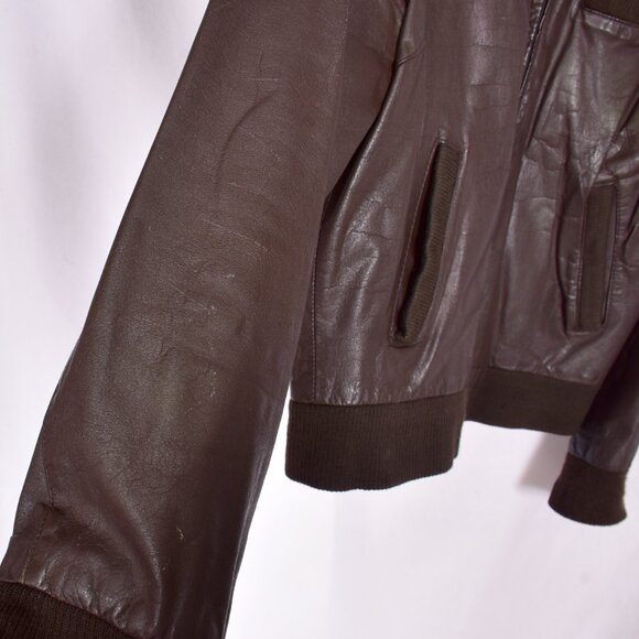 Porsha by Winer Vintage Leather Coat Size 40 - Picture 5 of 11